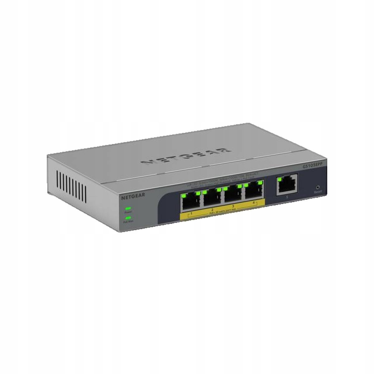 Switch Netgear GS105EPP čierny Gigabit PoE