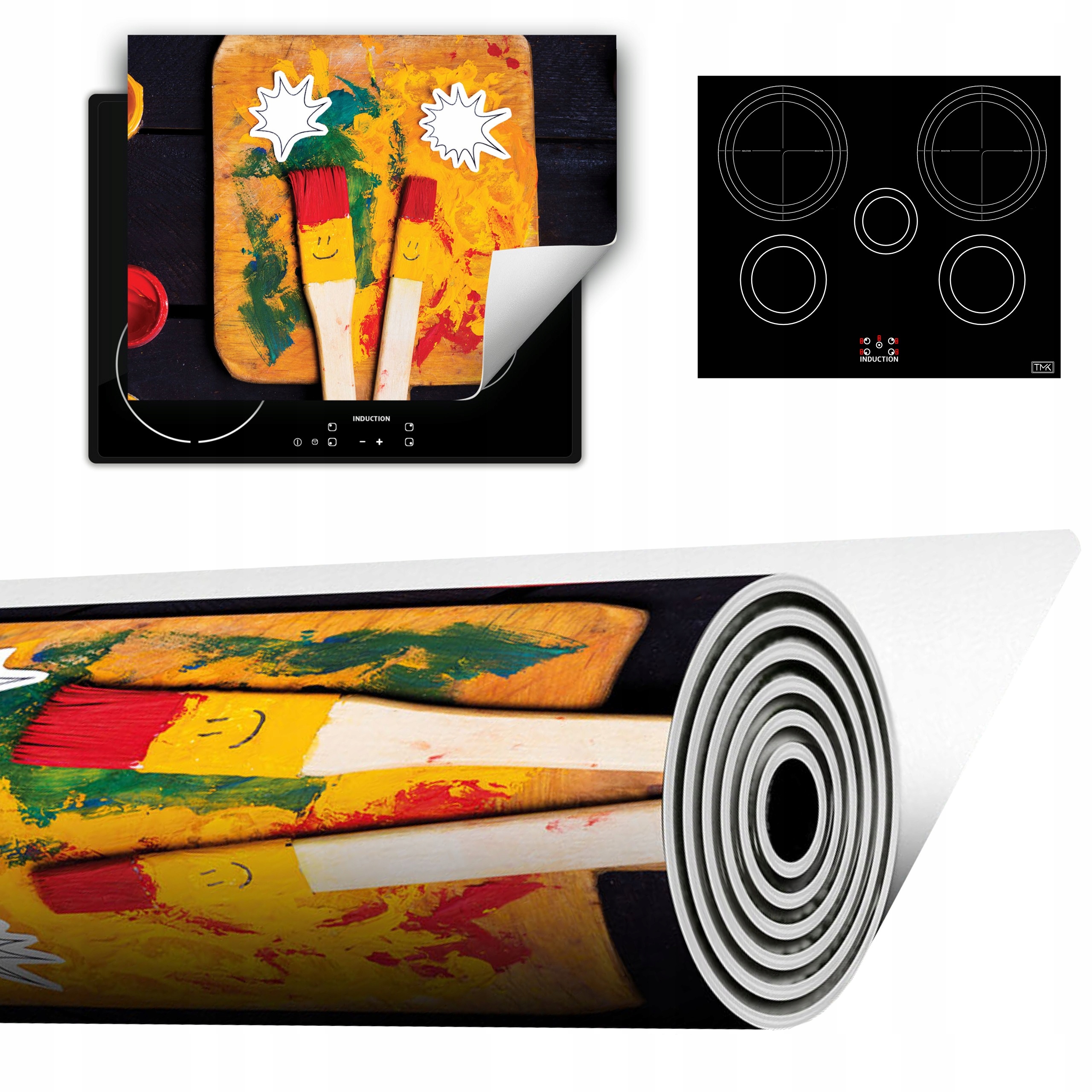 Vinylová Podložka Do Kuchyně Více Místa 70x52 barevná barvy