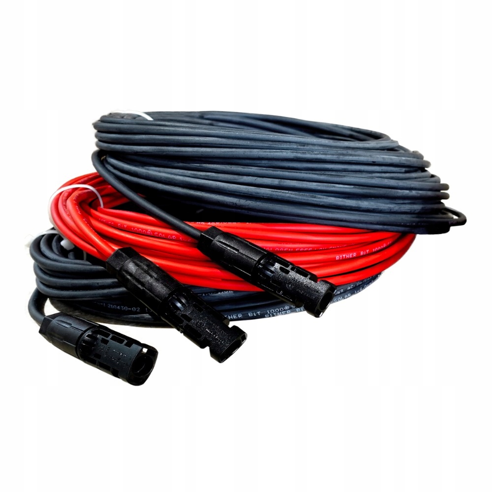 Predlžovací Kábel solárny kábel 4 mm2 s konektormi MC4 50 m
