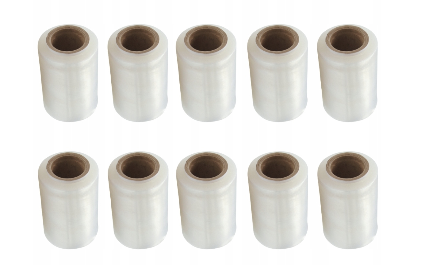 Folia transparentna stretch MINI minirap 10 cm Gatunek I 250g - 10 szt.
