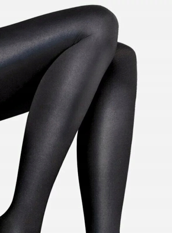 LUCIDO Nero 100 den Rajstopy z połyskiem 2-S Marka Lores