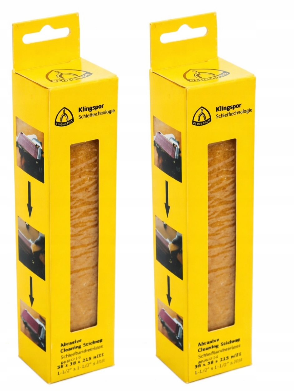 2x Klingspor Sbr 100 Kostka Do Czyszczenia pasów ściernych Zestaw