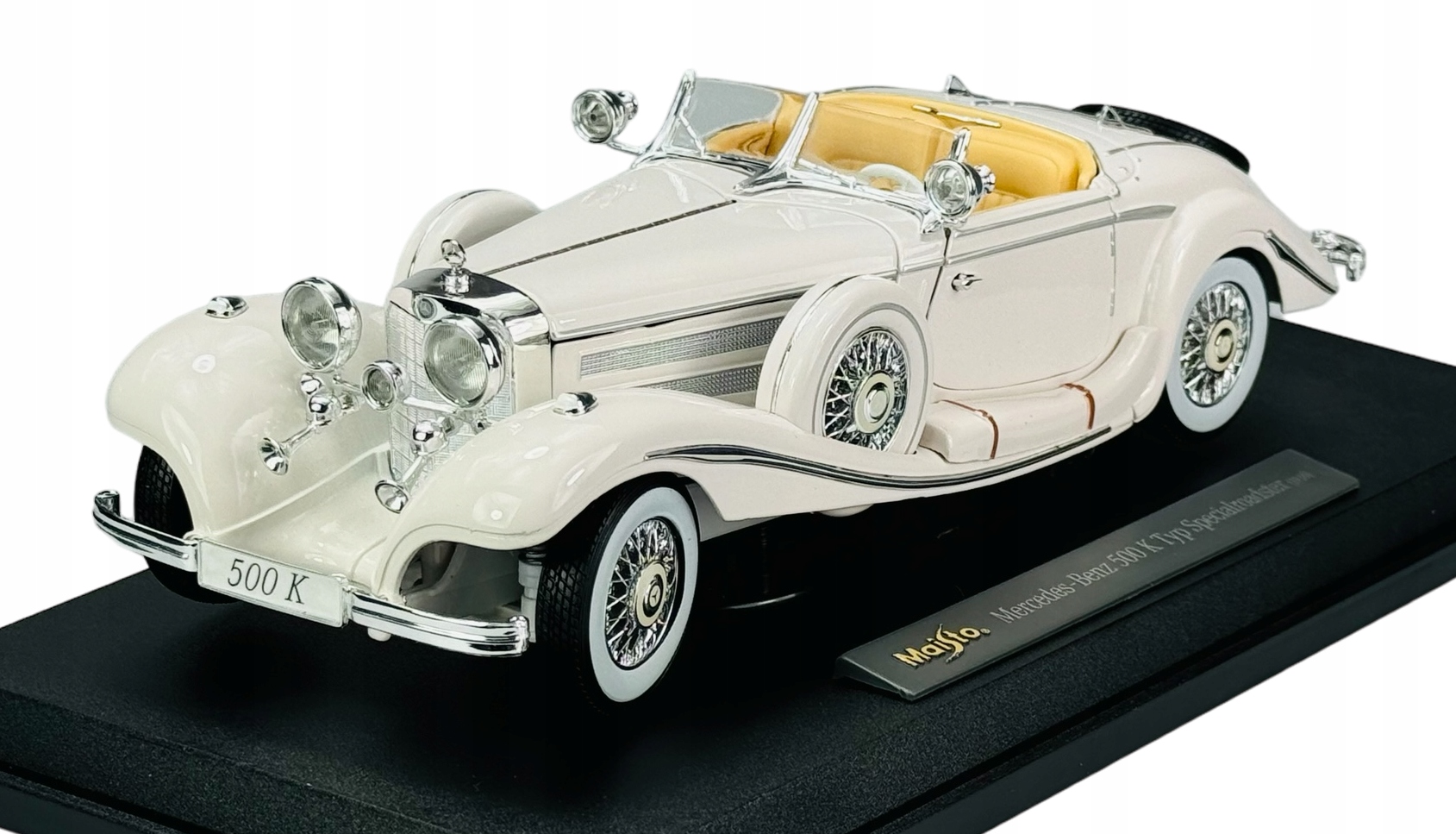 Maisto 1936 Mercedes-benz 500 K Typ Specialroadster Bílá 1:18 Nový Model