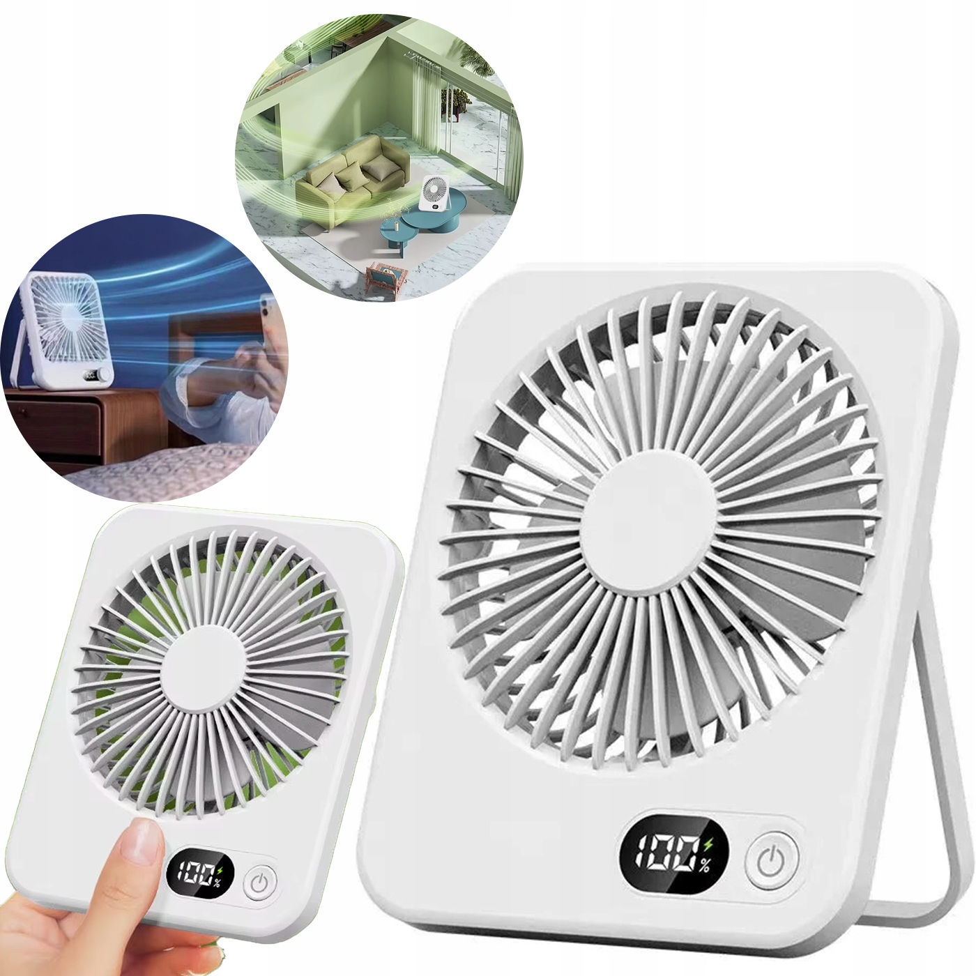 Domácí ventilátor Větráček s ventilátorem různé kompaktní režimy Fan