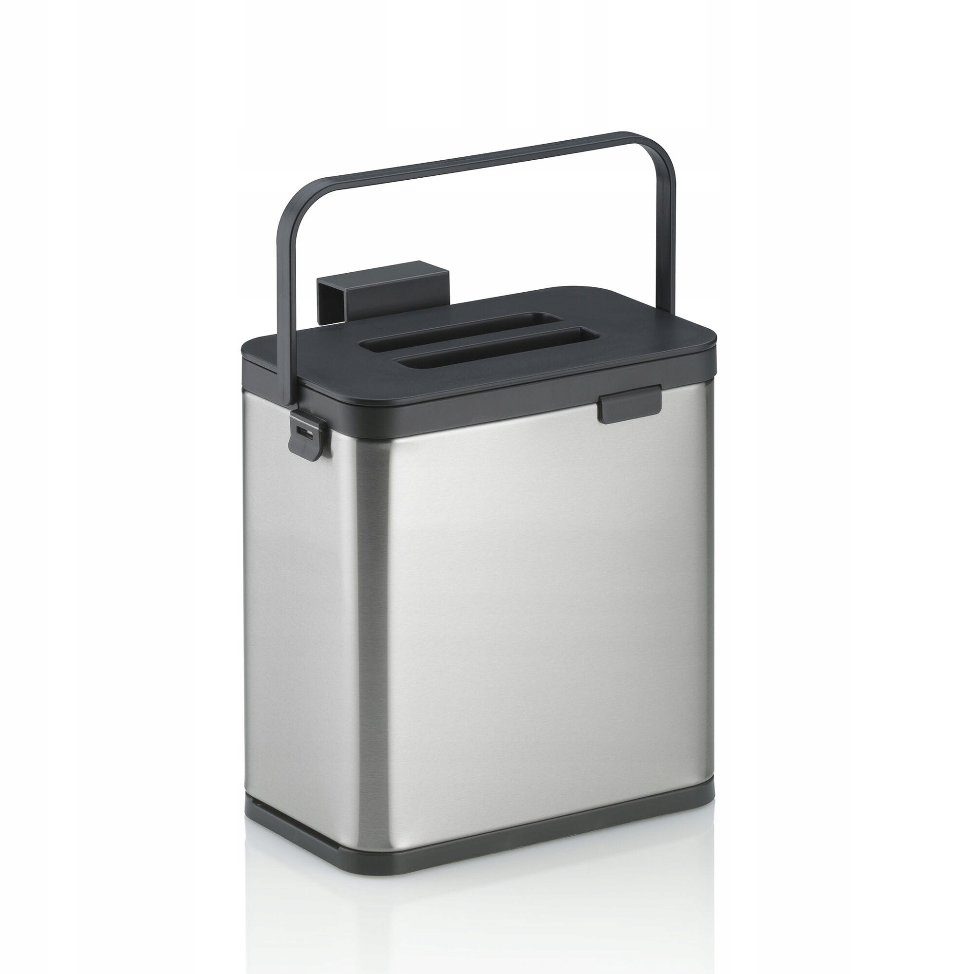 Levně Koš na organický odpad, nerezová ocel/plast, 2,1 l, 20,5 x