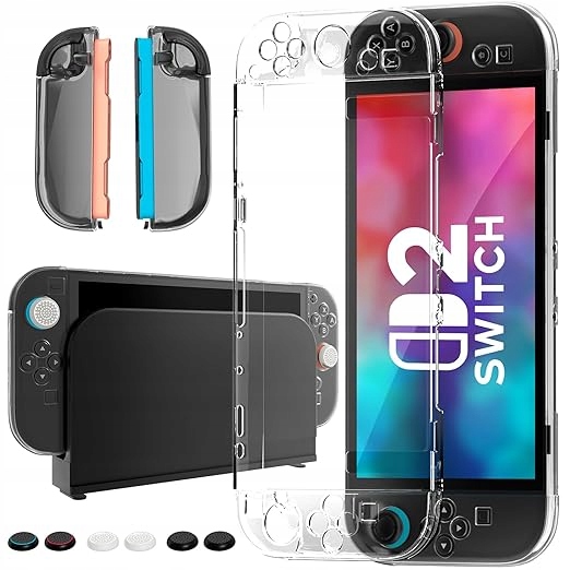 Etui Do Nintendo Switch 2 2025 Przezroczyste Odporne Na Zarysowania