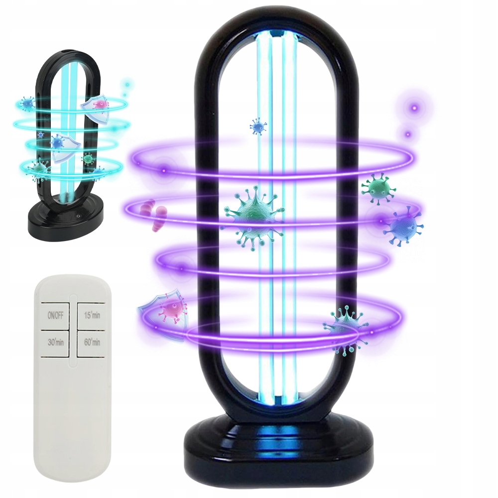 Lampa bakteriobójcza Uv 38W ozonu światło 99,9% bakterii wirusów patogenów