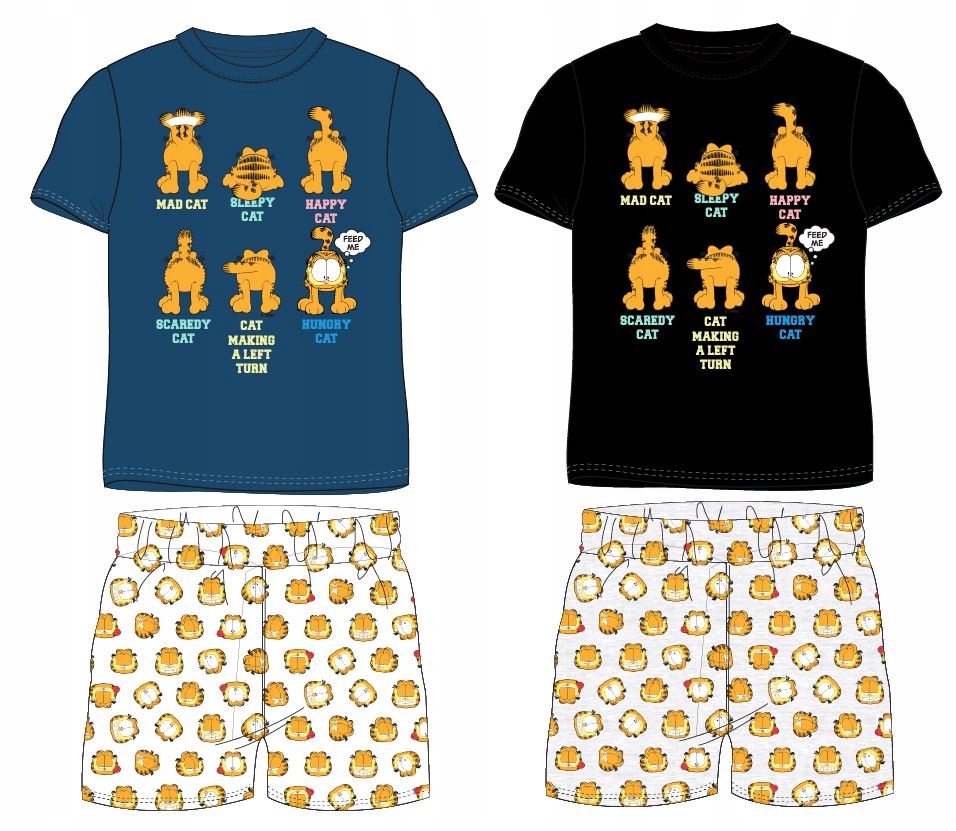 

Piżama Garfield Rudy Kot Komplet Na Lato 152