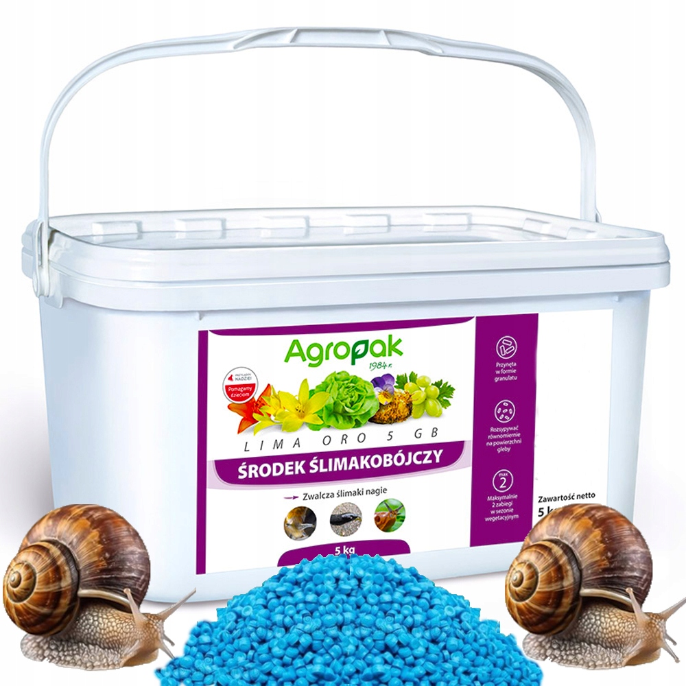 Lima Oro Granulat Na Ślimaki Bez Skorupy Trutka Niebieska Mocna 5kg