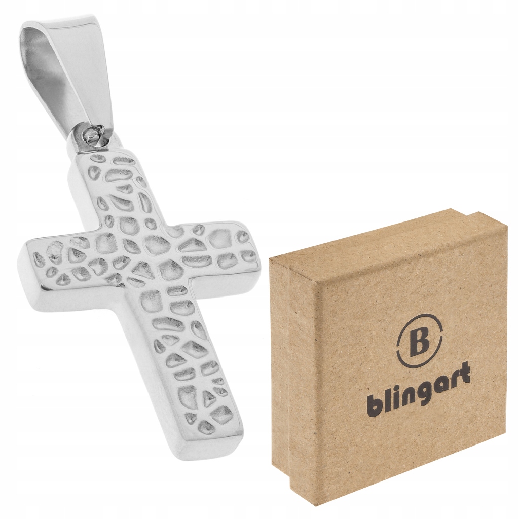 Zawieszka KRZYŻ stal chirurgiczna 316L KRZYŻYK stal KOLORY wisiorek