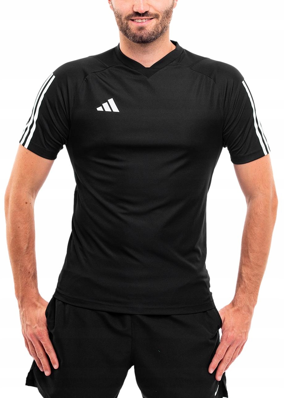 Koszulka Męska adidas Tiro 23 Siateczka T-shirt Sportowa Czarna 2XL