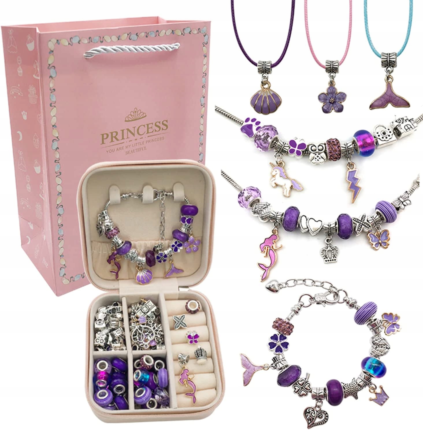 

Pudełko Zestaw Do Robienia Bransoletek Diy