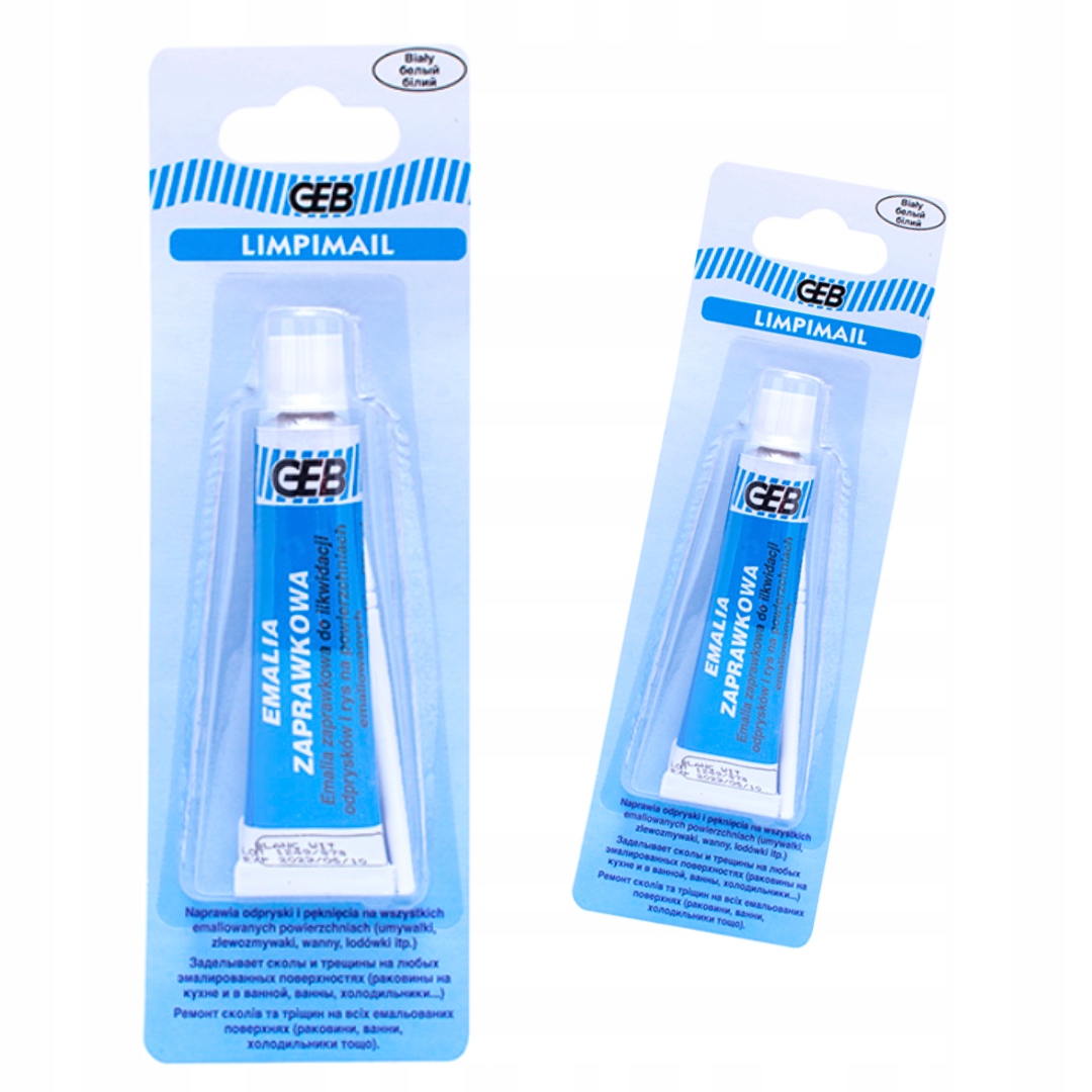 Emaliza Zaprawkowa 20ml + Pędzelek do Wanny Pralki Umywalki RENOWATOR