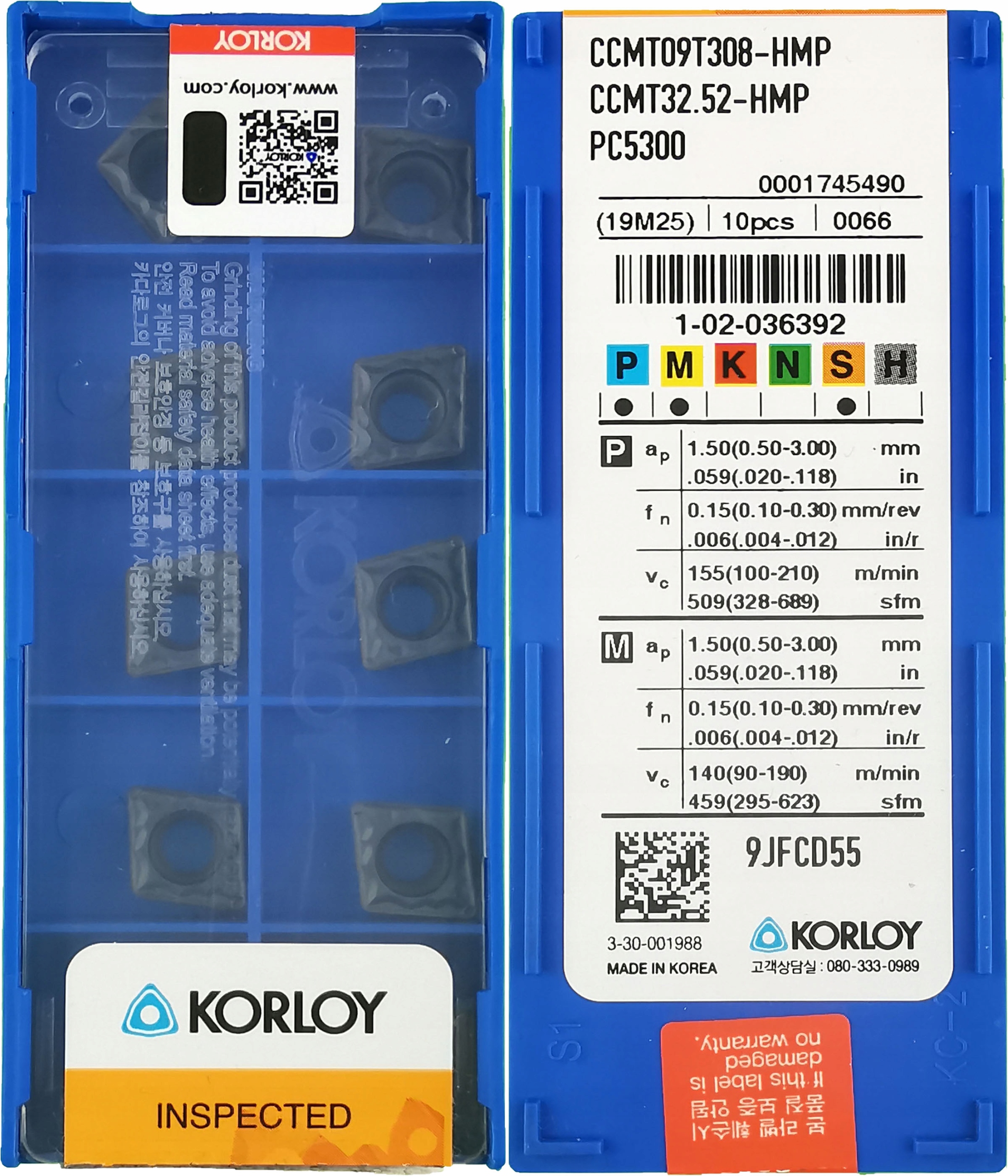 Płytki CCMT 09T308HMP PC5300 KORLOY (CCMT 09T308HMP PC5300 KORLOY) • Cena, Opinie • Płytki