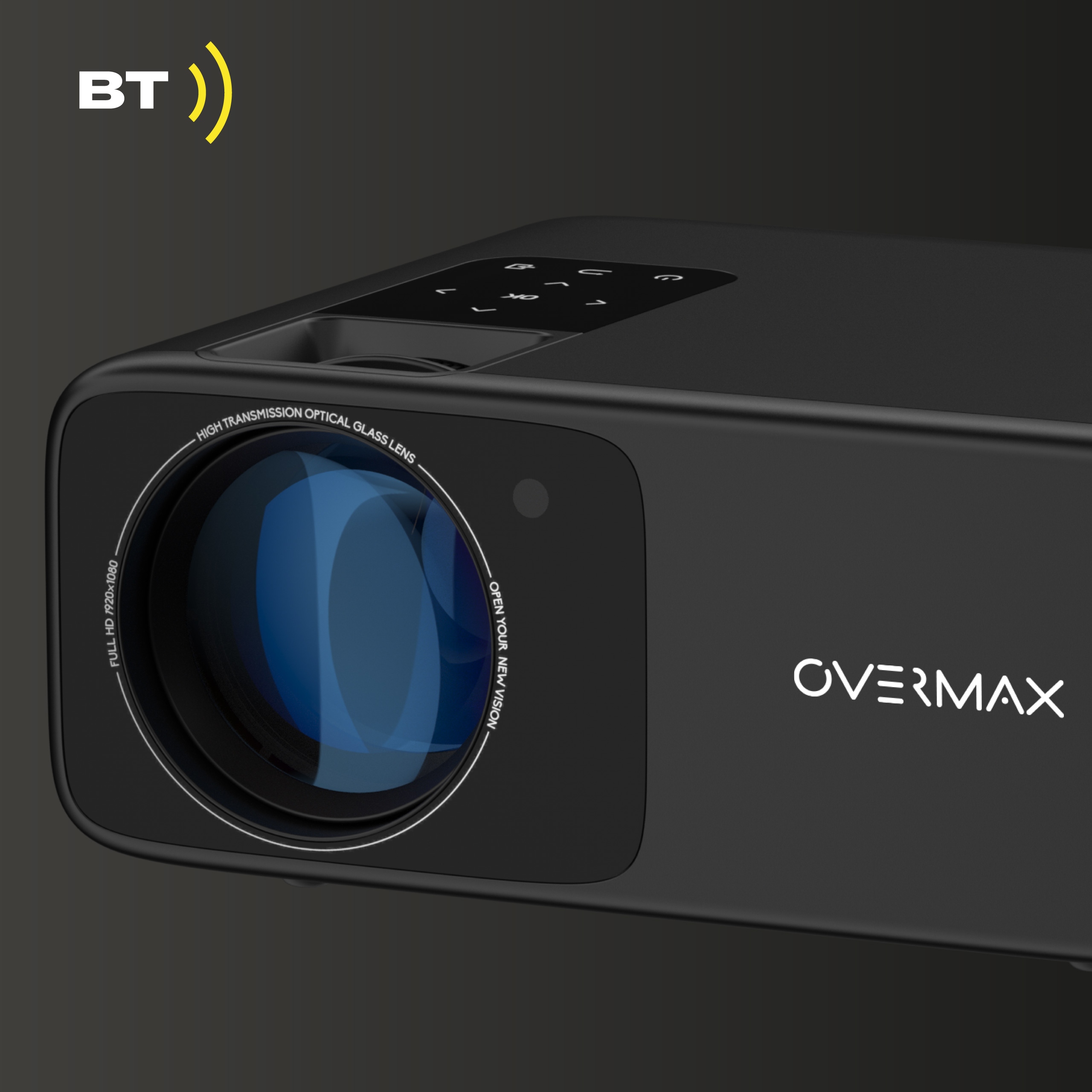 PROJEKTOR RZUTNIK FULL HD TV ZOOM ANDROID WiFi BLUETOOTH HDMI 16:9 1080p Jasność lampy (ANSI) 4500 lm