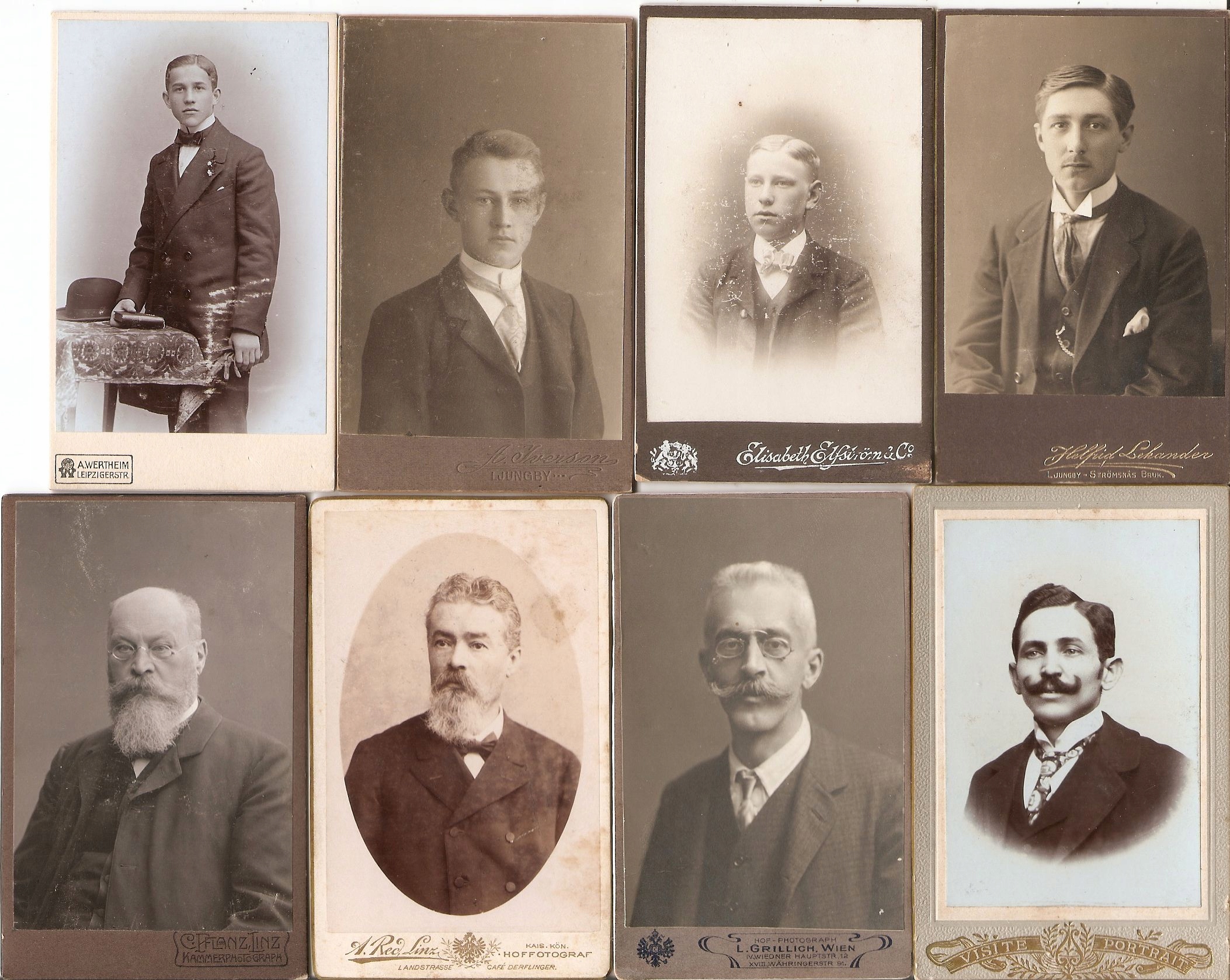 FOTOGRAFIE KARTONIKI -ATELIER FOTOGRAFICZNE -8 sztuk
