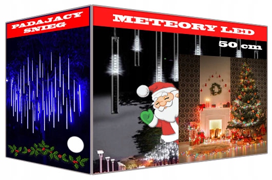 

Sople Led Lampki Meteory Kurtyna Padający Śnieg 50