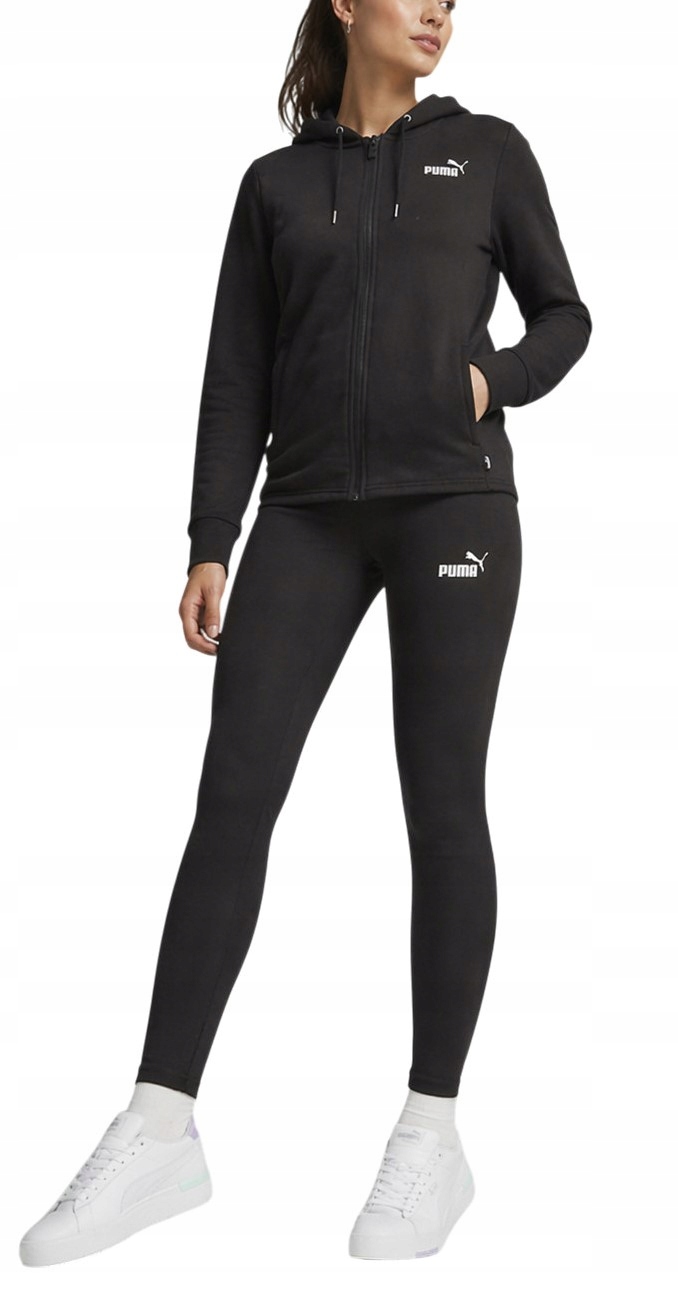 Komplet dresowy damski sportowy Puma bawełniany bluza spodnie L