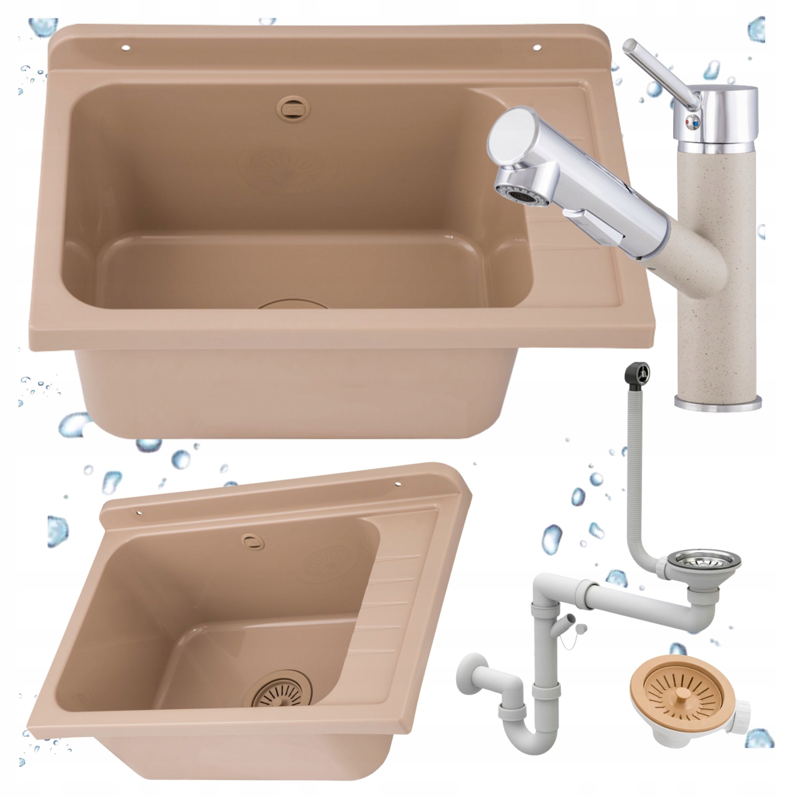 Technický Dřez Technická komora Béžová Baterie Vytahovací prádelna Garáž