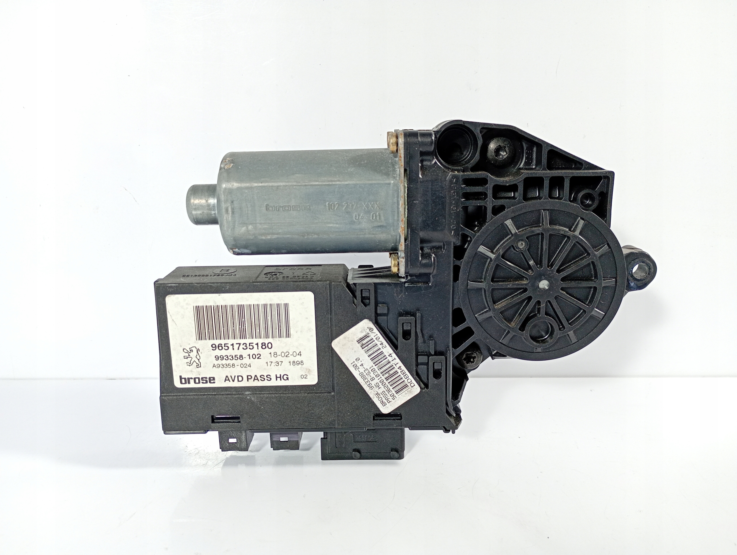 Peugeot 307 CC 01-08 engine mini motor windows right OE 9651735180