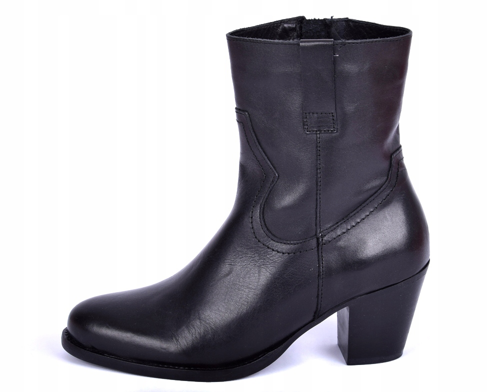 

Buty Botki czarne skórzane Onygo Elsa r. 40