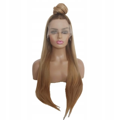 Paruka Lace Front tmavý Blond odrost 40/55/80 cm čepička Bonus