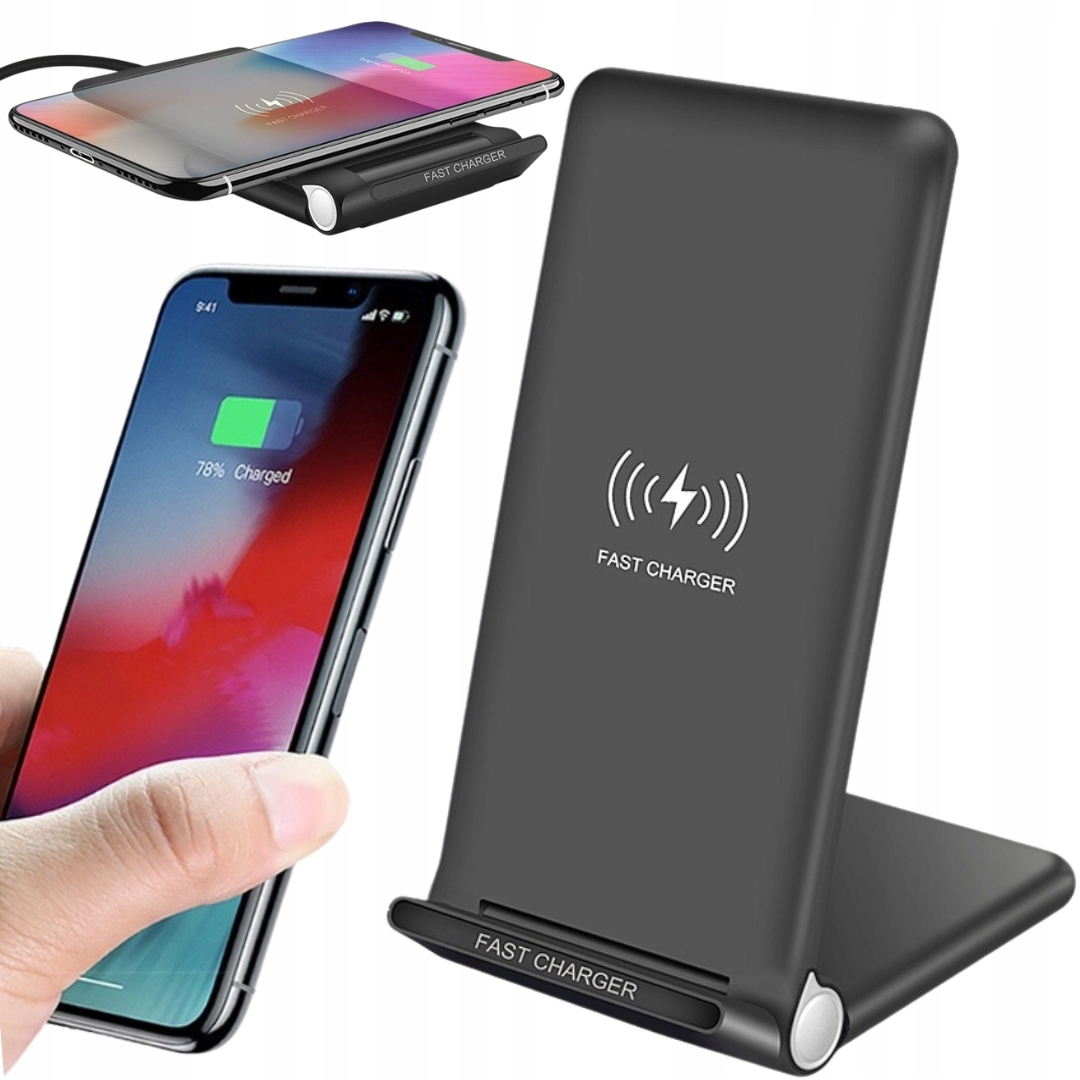 Szybka Ładowarka Indukcyjna Bezprzewodowa 20W Qi Fast Charge Usb-c Szybka
