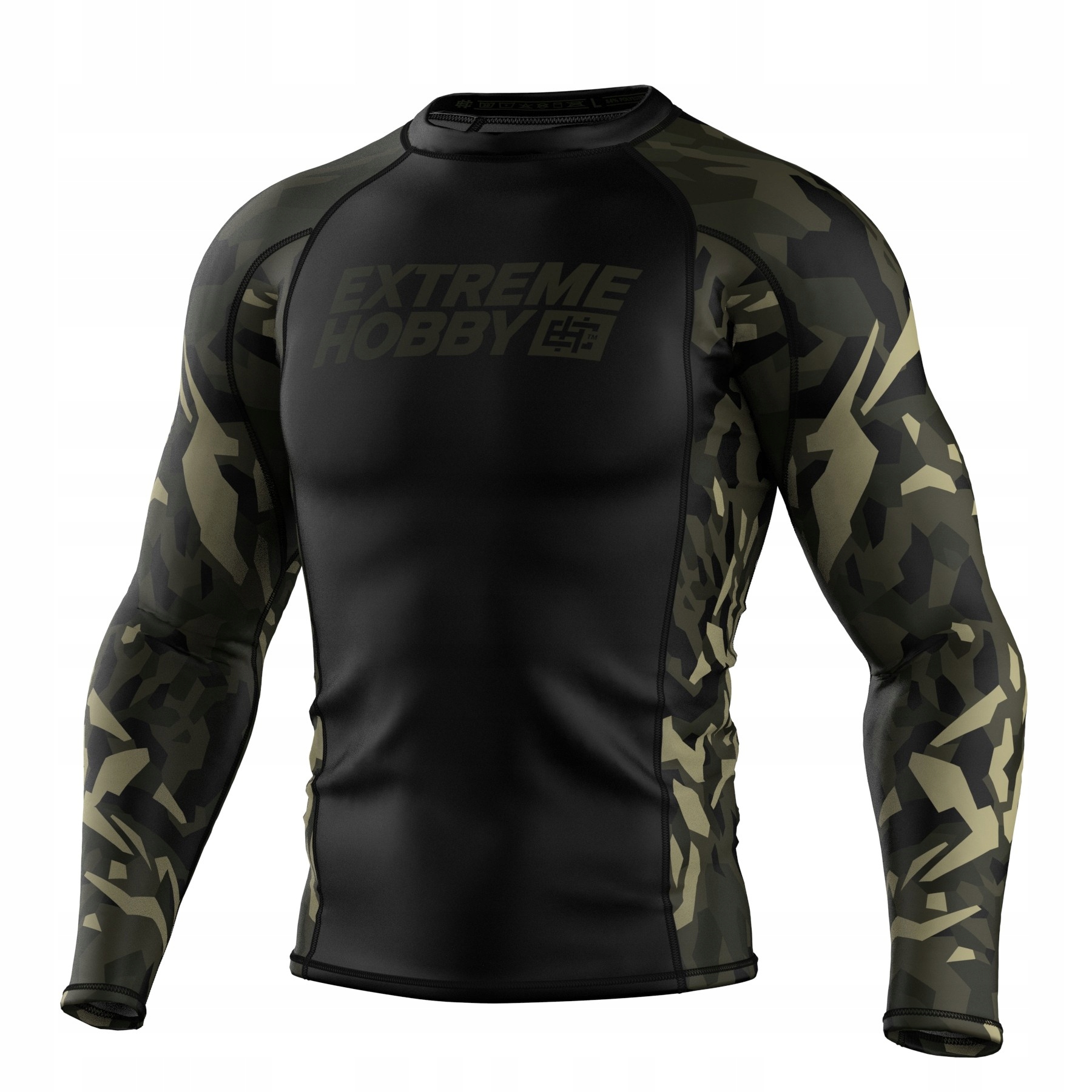 Koszulka na siłownię rashguard męski Extreme Hobby Jungle Panther M Czarny