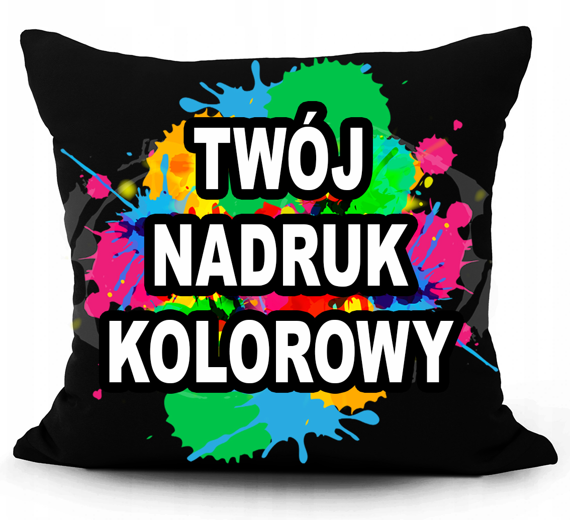 

Poduszka Z Własnym Nadrukiem Czarna