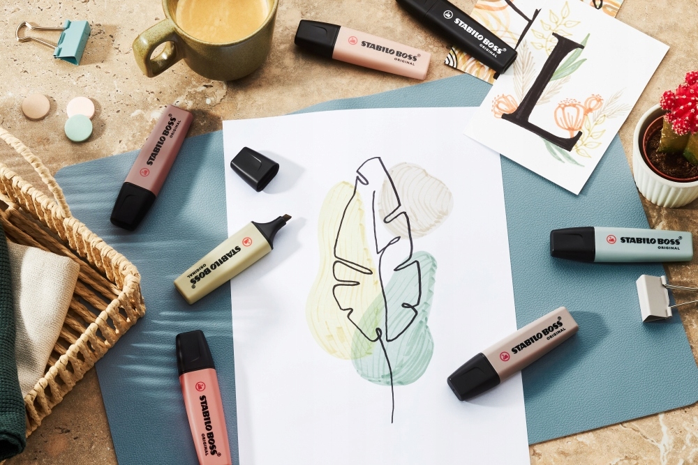 ZAKRESLACZ 4KOL MARK CZAR NATUR STAB BOSS 2-3PG Marka Stabilo