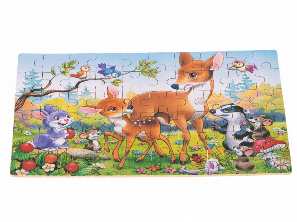 

Puzzle idealne w podróż kieszonkowe 60 el jelonek