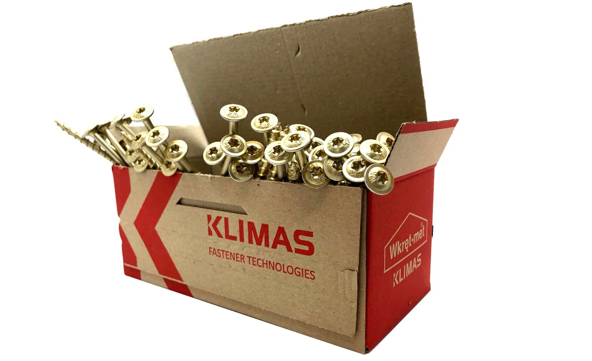 

Wkręty Ciesielskie Talerzowe 8x50 Do Drewna 50 szt