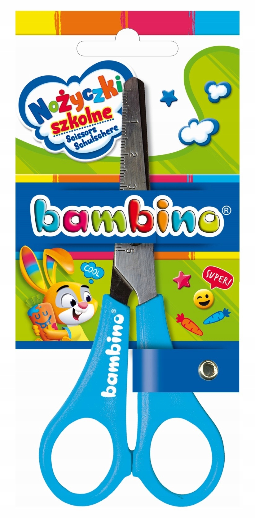 

Nożyczki z podziałką blister Bambino