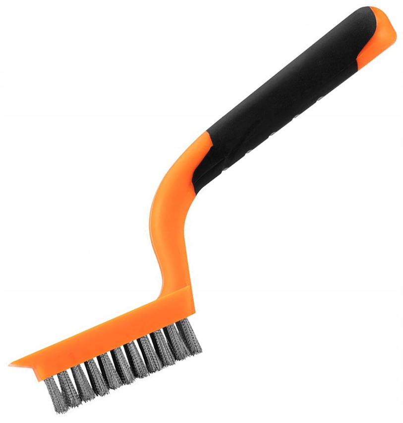 NEO TOOLS - SZCZOTKA DRUCIANA ZE SKROBAKIEM - DRUT NIERDZEWNY - 5 RZĘDÓW