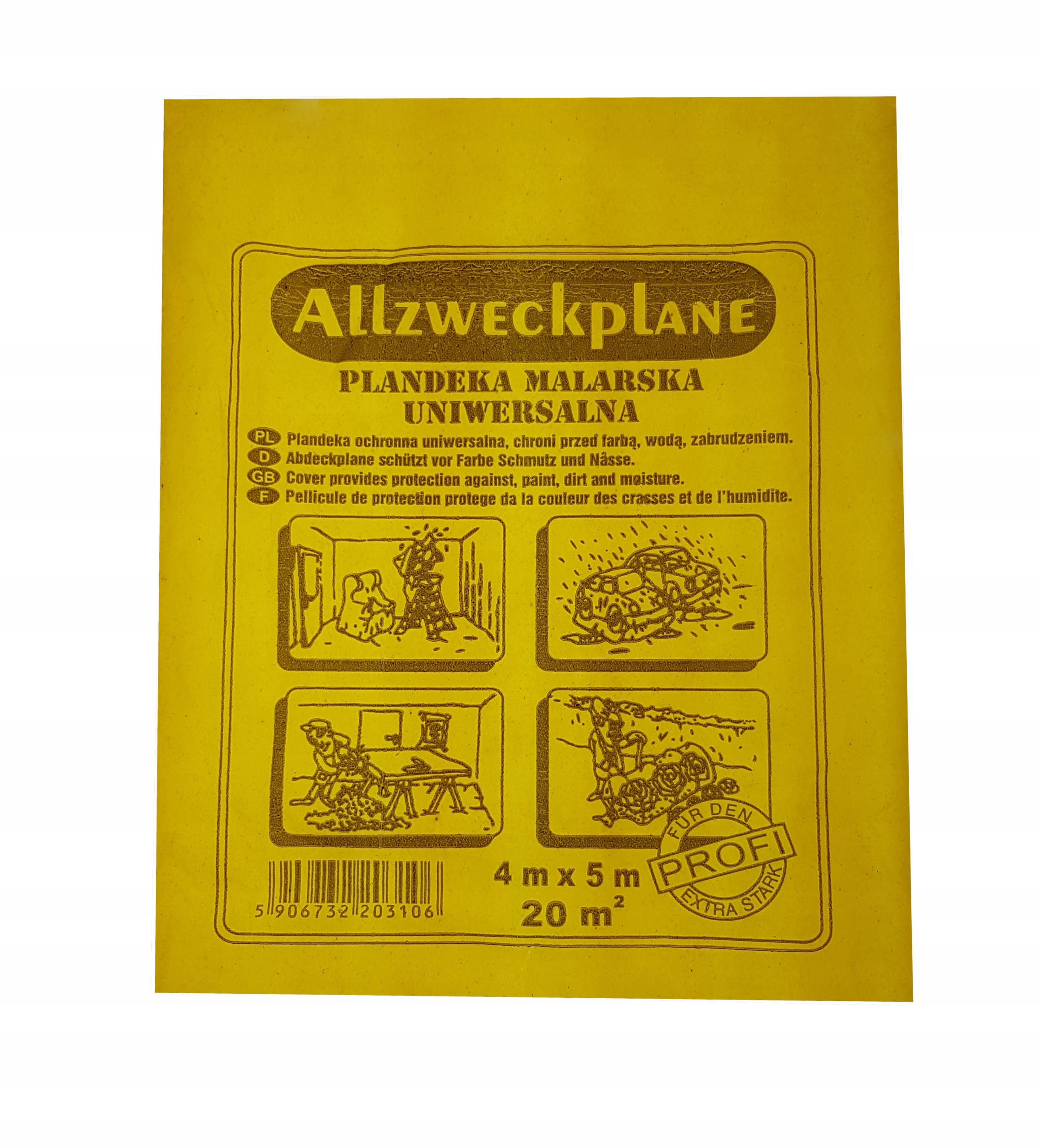 

Folia Malarska Gruba Uniwersalna 4X5M