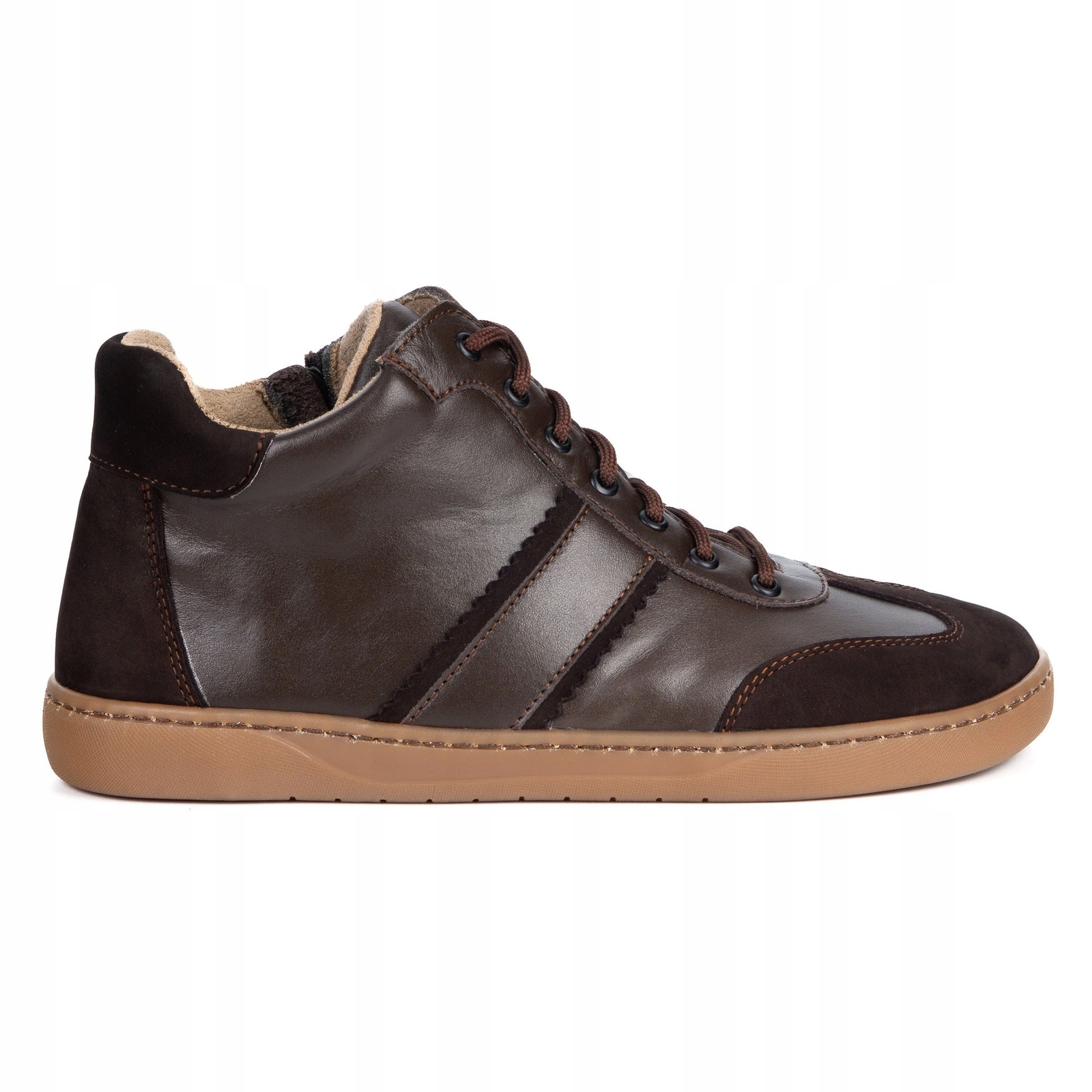 Minimalistické kožené barefootové boty Wasak 0802W hnědé 37
