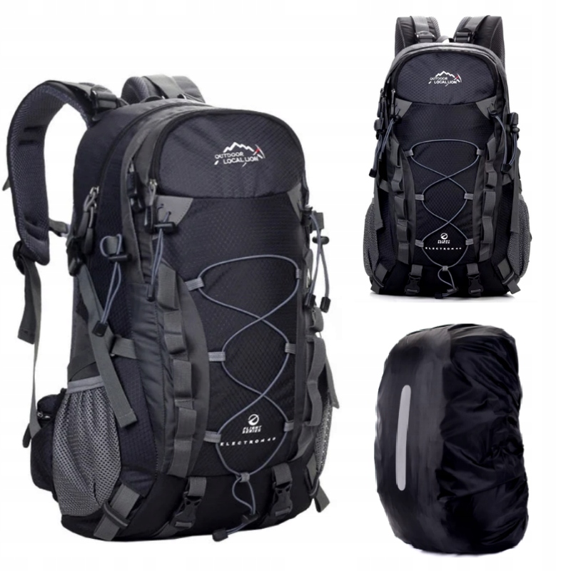 batoh turistický 25L Černý batoh, batoh na výlet