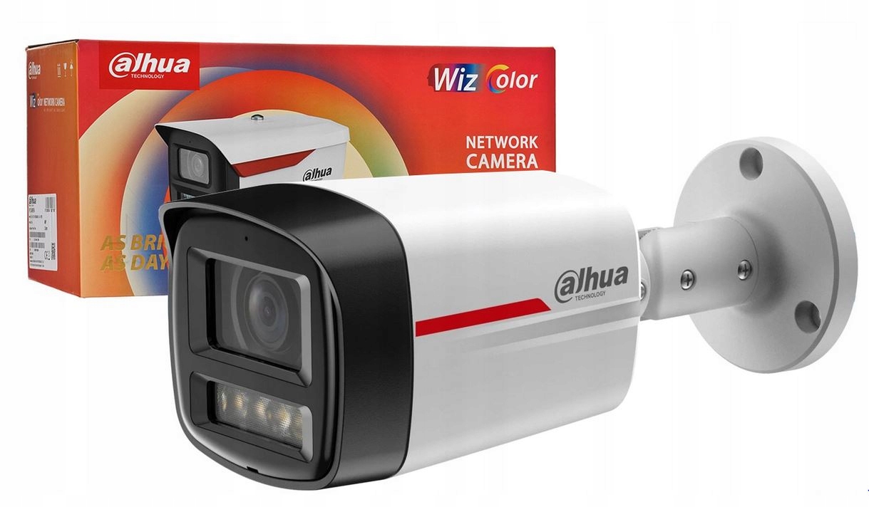 Dahua Ip kamera IPC-HFW2449TL-S-LED-PRO WizColor 2,8 mm farba 24/7 PoE