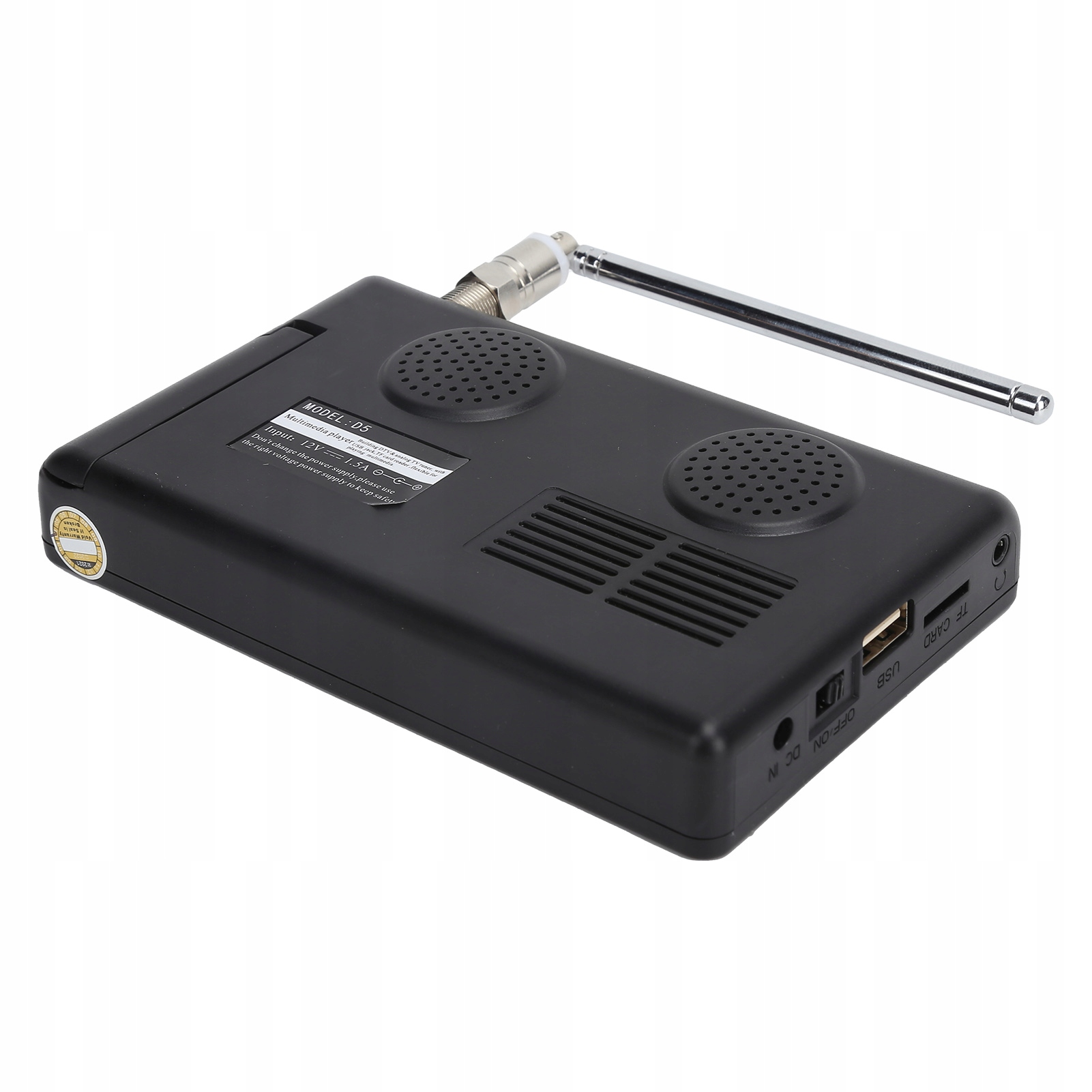 TELEWIZOR PRZENOŚNY 5'' LED DVB-T2 1080P MP4,MP3 Format HD Full HD