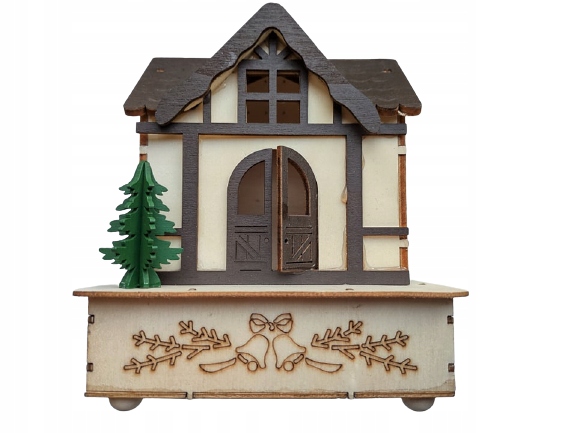 

Świąteczny Drewniany Domek Led Smukee