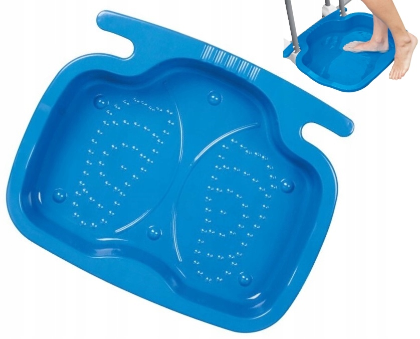 Miska na mytí nohou pod bazénem před vstupem do bazénu