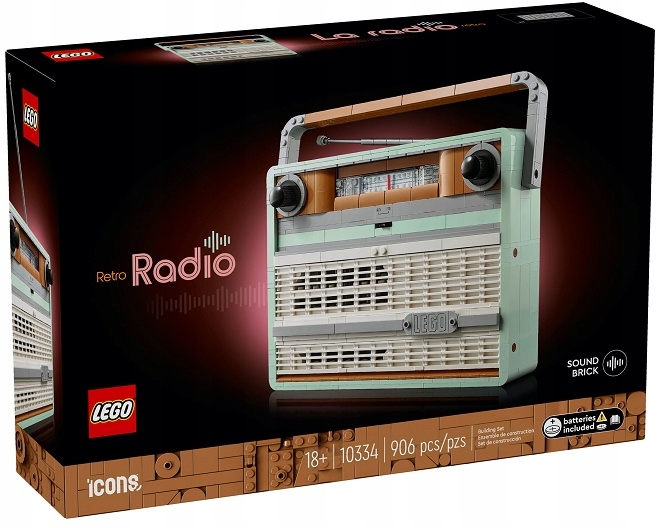 Lego 10334 Icons Rádio v retro stylu
