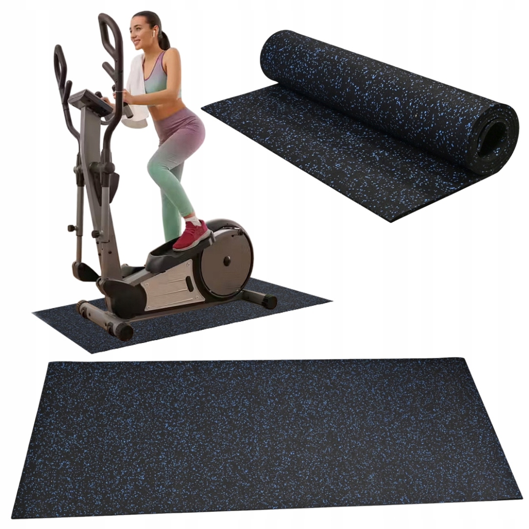 Mata pod sprzęt fitness sportowy rowerek spiningowy wioślarz 160 x 62,5 cm