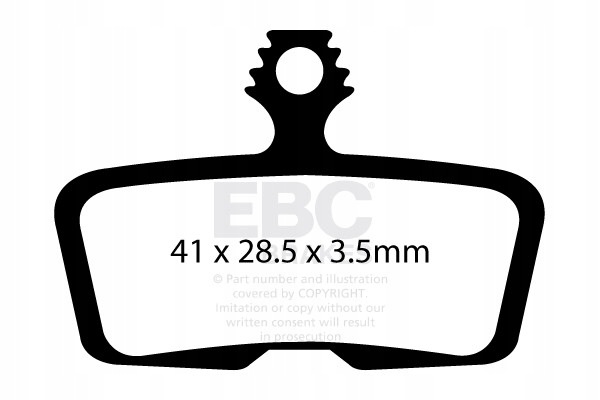 Klocki rowerowe Ebc CFA616HH (metaliczne) Sram Code Guide Re