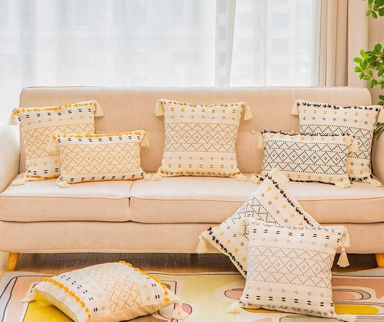 Poszewka boho etno 45x45 skandynawska nordic kolorowa geometryczna Kod producenta pos917-8