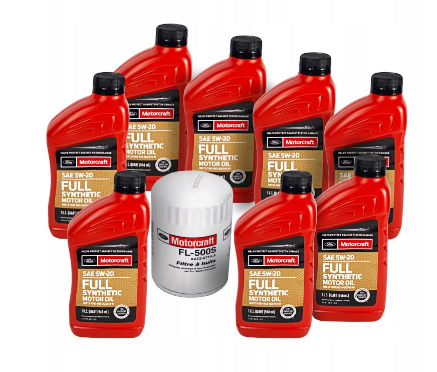 Olej filtry Motorcraft 5W20 Mustang 2015-2018 V8