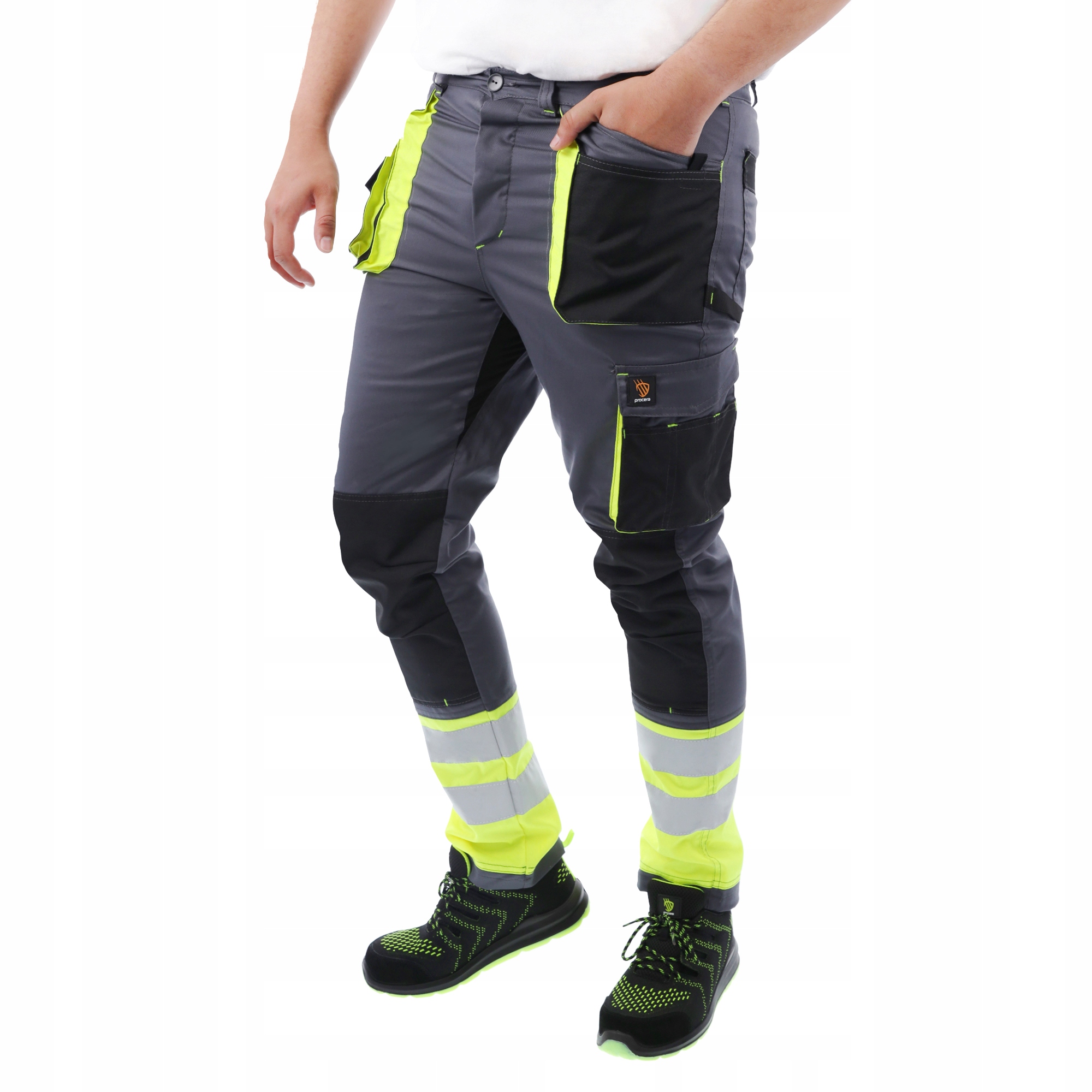 Pracovní Kalhoty Do Pasu Proman Strech Šedé Hv 62