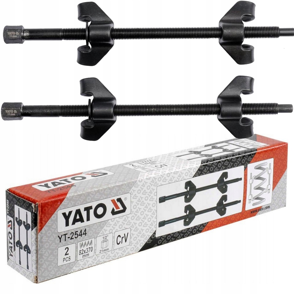 Ściągacze do sprężyn 82x370mm 2 szt Yato YT-2544