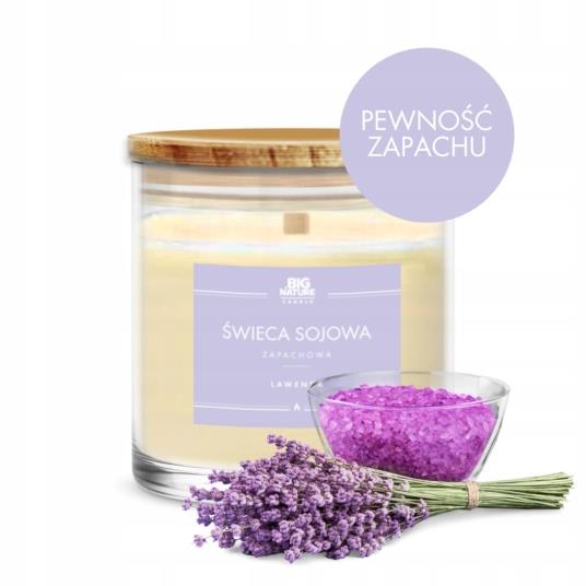 Świeca sojowa o zapachu LAWENDA 150g - BIG NATURE CANDLE — 3
