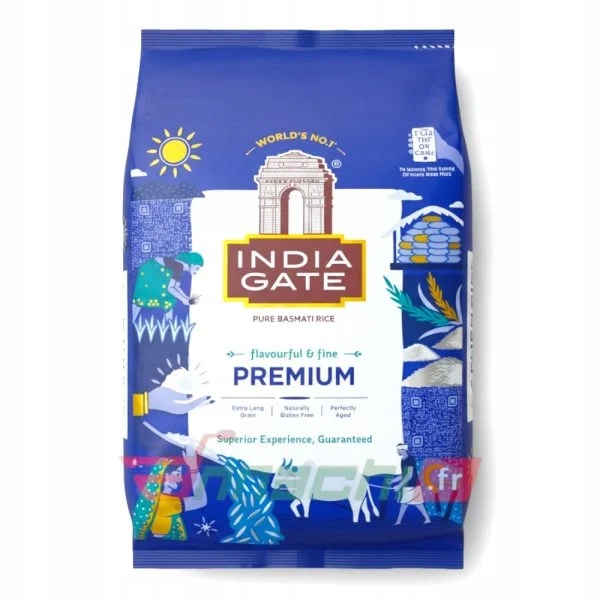 Levně Rýže basmati dlouhozrnná Extra Long Premium Basmati Rice India Gate 5 kg
